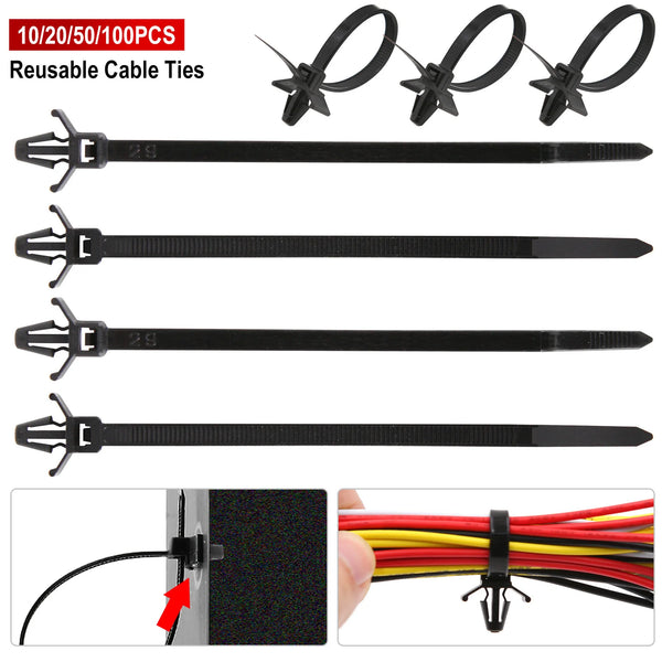 Car Wire Harness Fastener Clips Cable Management Ties - Carmodza.com