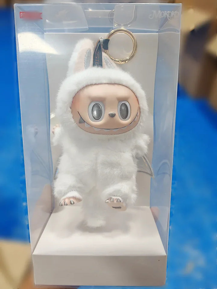 Fluffy Monster Car Keychain Charm | Cute Plush Car Mirror Hanger - Carmodza.com