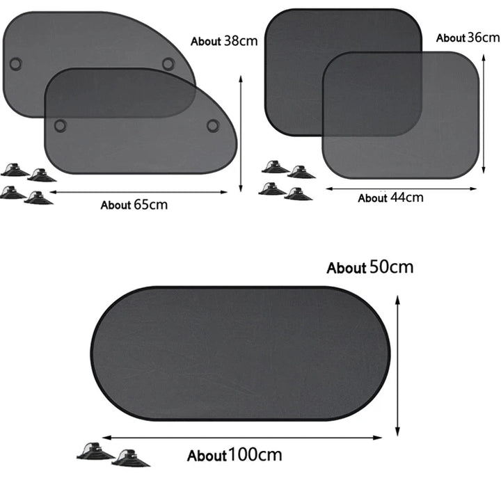 Universal Car Sunshade Covers – Folding Mesh Windshield Shield - Carmodza.com