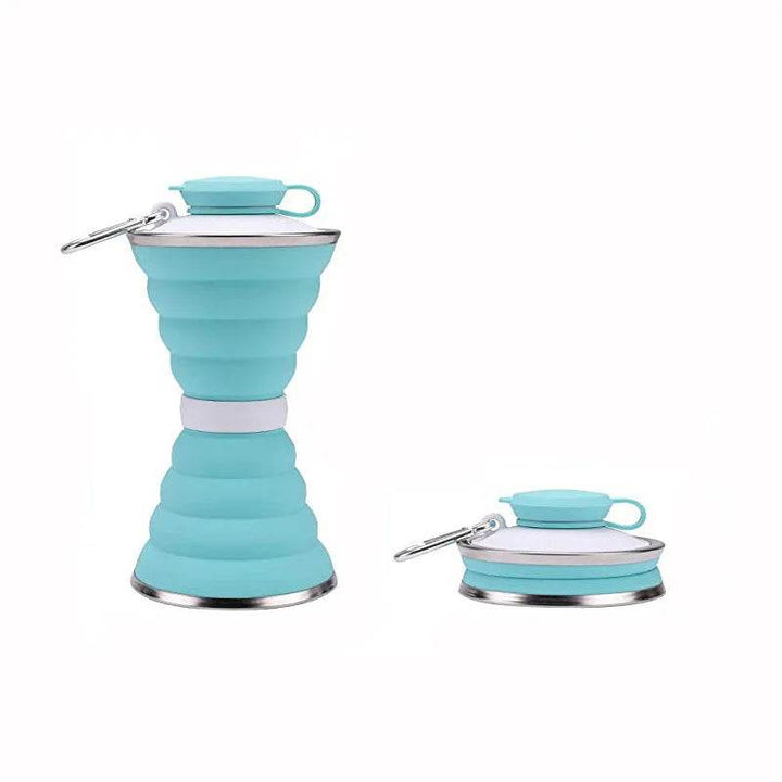 Foldable Car Travel Water Bottle - 500ml Portable Silicone - Carmodza.com
