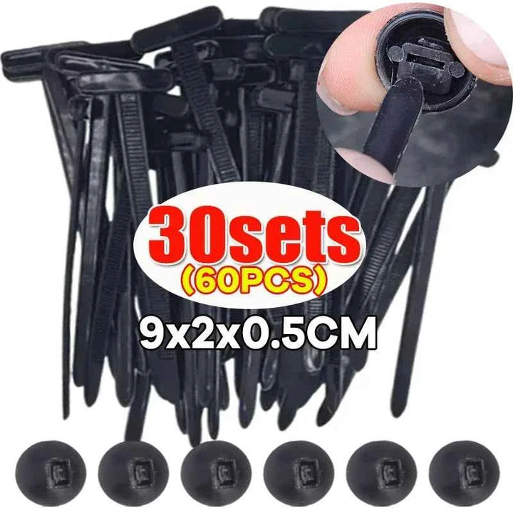 Universal Car Cable Tie Buckle - Auto Fastener Clip - Carmodza.com