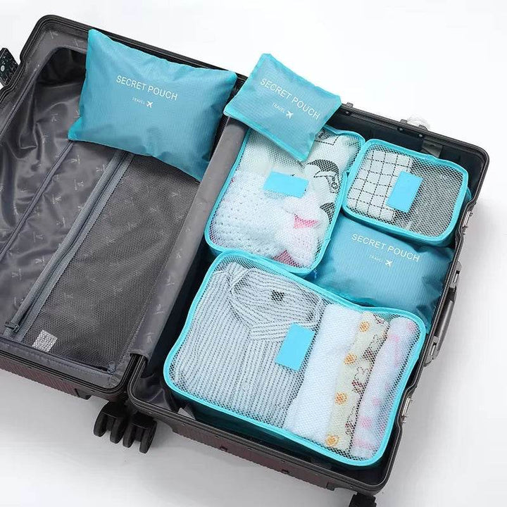 Travel Clothes Storage Bags Set - 6Pcs Luggage Organizer - Carmodza.com
