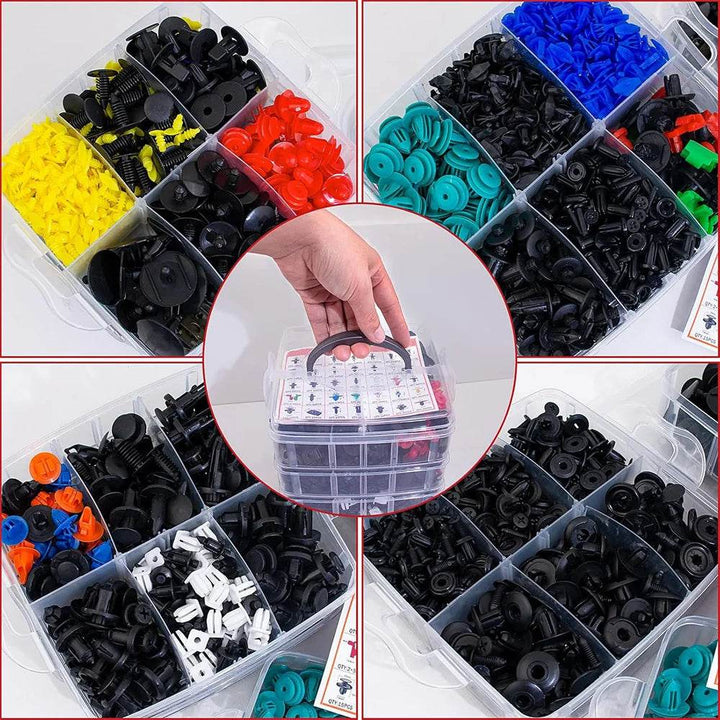 Universal Car Retainer Clips Kit with Fastener Remover Tool - Carmodza.com