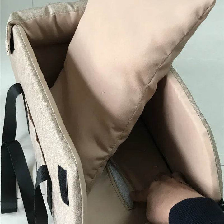 Dog Car Console Booster Seat | Portable Pet Travel Bed - Carmodza.com