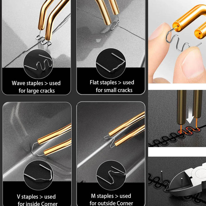Plastic Welding Kit Car Bumper Repair Hot Stapler Welder Tool Set - Carmodza.com
