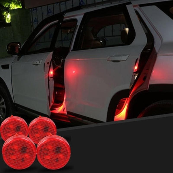 Car Door Light Warning Light - Red LED Anti-Collision Wireless Alarm Lamp (2PCS) - Carmodza.com