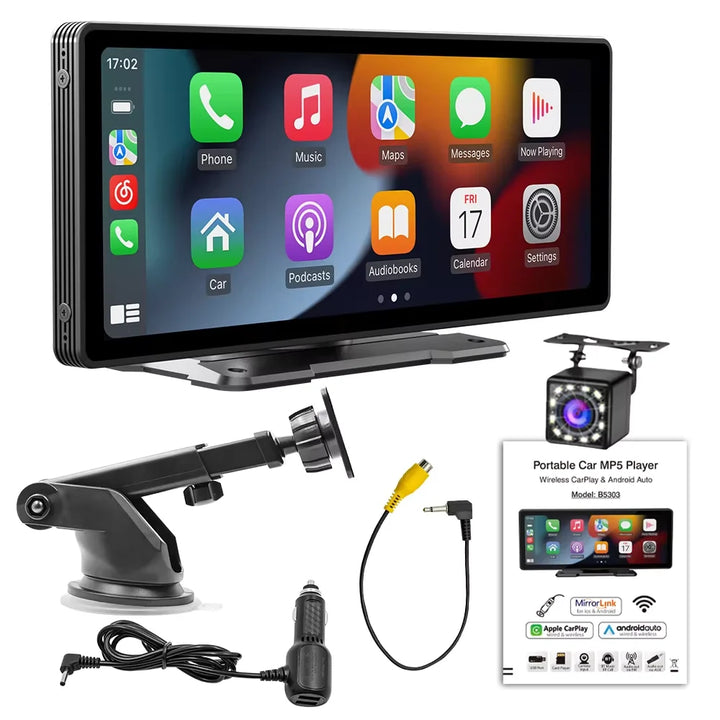 Wireless CarPlay Car Stereo Display - 10.26" HD Touchscreen - Carmodza.com