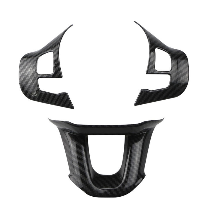 Peugeot 208 2008-2018 Steering Wheel Trim Cover - Glossy Silver ABS - Carmodza.com