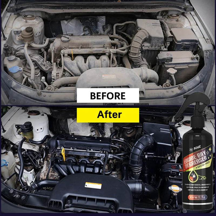 Waterless Engine Degreaser Spray with Microfiber Cloth - Carmodza.com