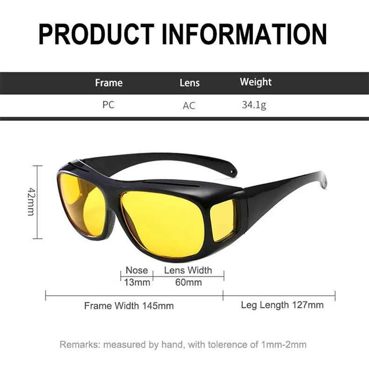 Fitover Night Driving Glasses | Anti-Glare for HD Clarity - Carmodza.com