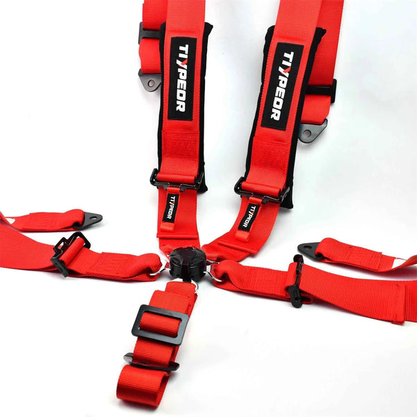 3-Inch Red Racing Harness Seat Belt for Performance Cars - Carmodza.com