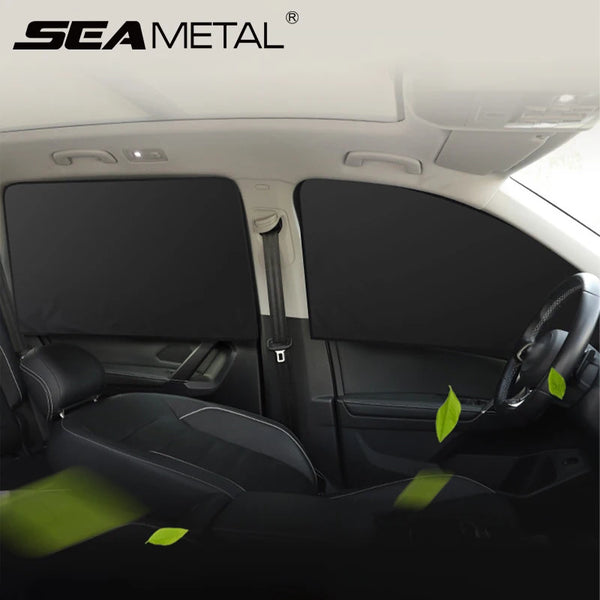 Magnetic Car Window Sun Shade - UV Protection Curtains - Carmodza.com