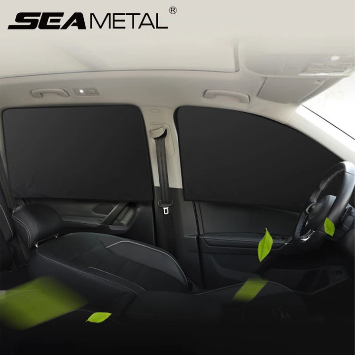 Magnetic Car Window Sun Shade - UV Protection Curtains - Carmodza.com