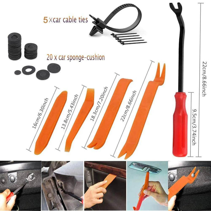 Universal Car Retainer Clips Kit with Fastener Remover Tool - Carmodza.com