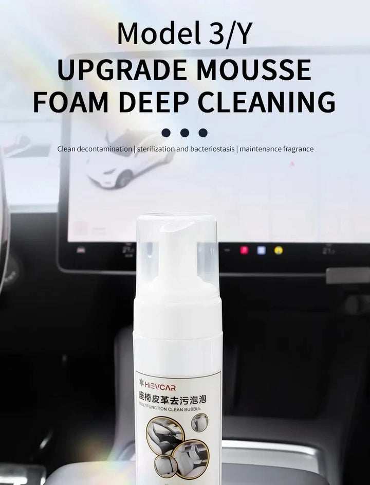 Tesla Seat Foam Cleaner for Model 3/Y/X/S | Gentle & Effective - Carmodza.com