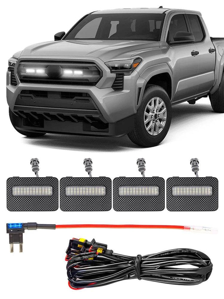 Grille LED Mini Lights for Tacoma 2024+ SR/SR5 - Bright DRL Kit - Carmodza.com