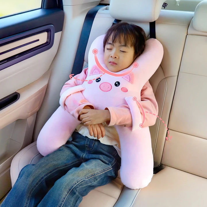 Kids Car Seat Travel Pillow | Neck & Body Sleep Support - Carmodza.com
