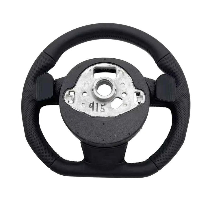 Custom Audi Perforated Steering Wheel for A3 A4 S4 S5 Models - Carmodza.com
