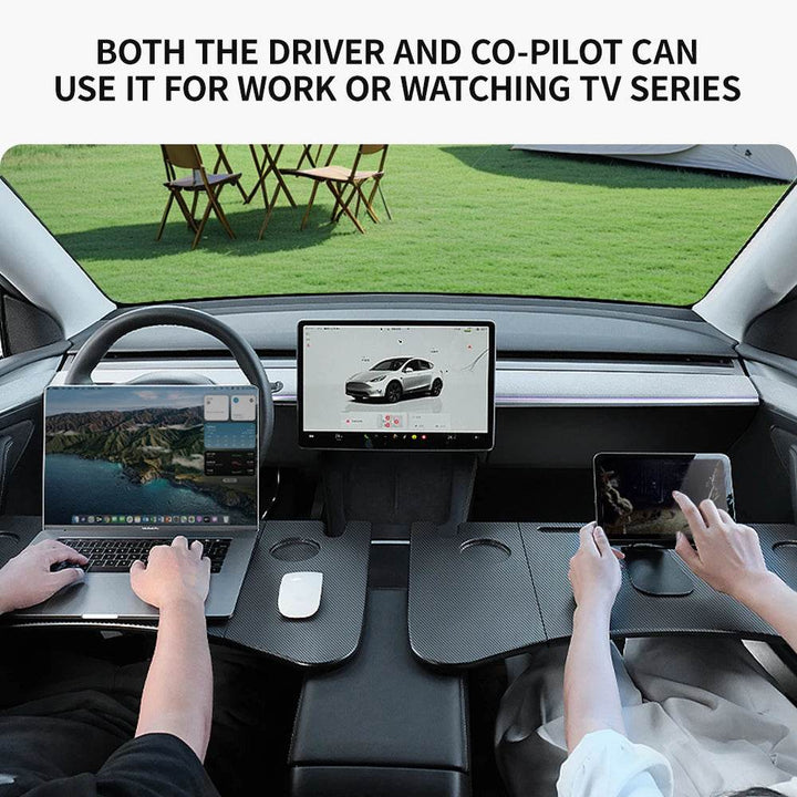 Tesla Steering Wheel Tray Desk for Model 3/Y/S/X & Highland - Carmodza.com