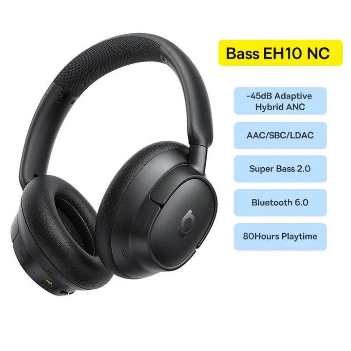 Baseus Wireless Noise Canceling Headphones - 120H Playtime - Carmodza.com
