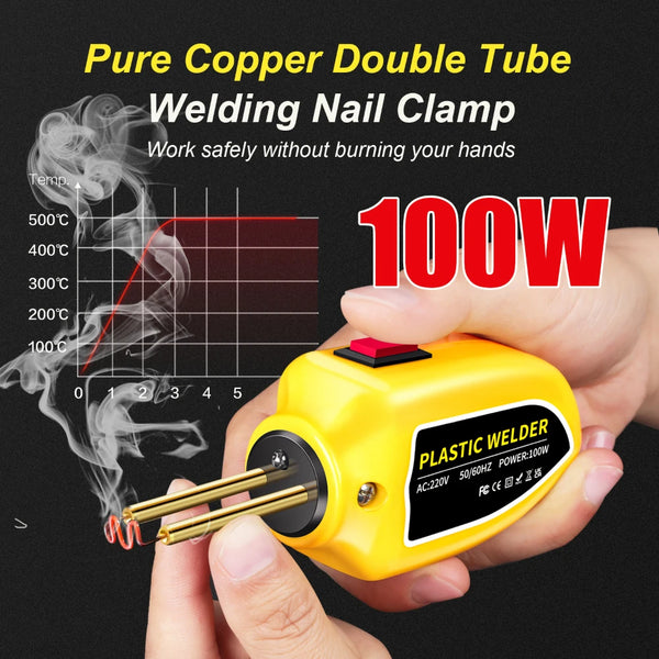 Plastic Welder Car Bumper Repair Tool – 100W Welding Machine Kit