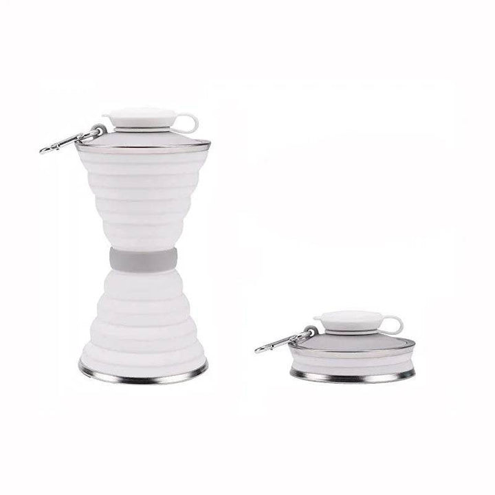 Foldable Car Travel Water Bottle - 500ml Portable Silicone - Carmodza.com