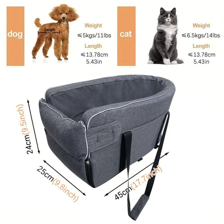 Portable Dog Carrier for Small Dogs & Cats - Waterproof Pet Seat - Carmodza.com