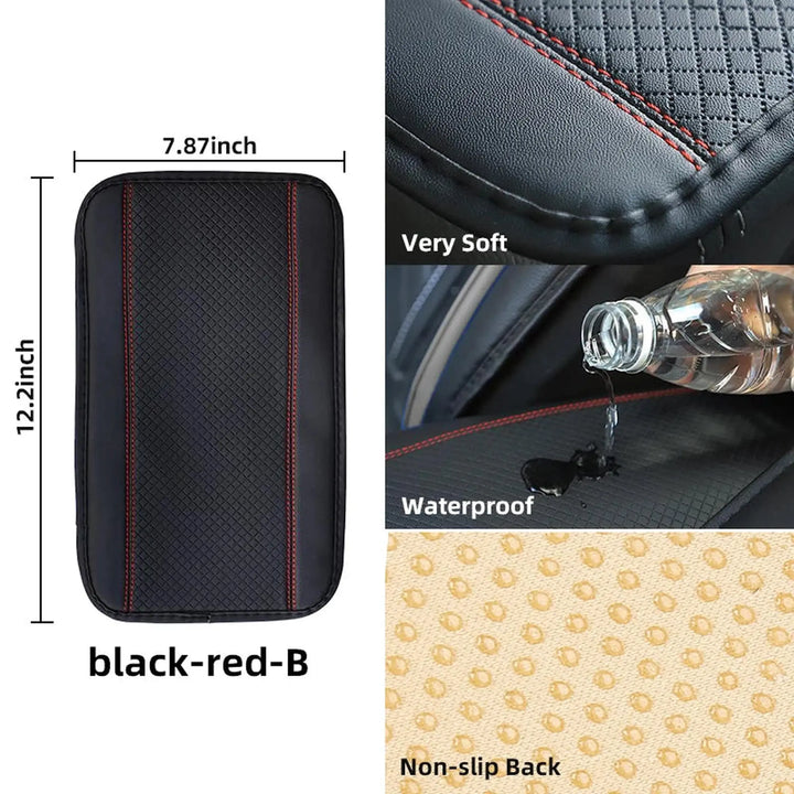 Car Armrest Cover: Universal PU Leather Console Protector - Carmodza.com