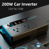 200W Car Power Inverter with USB & Type-C Ports - Carmodza.com