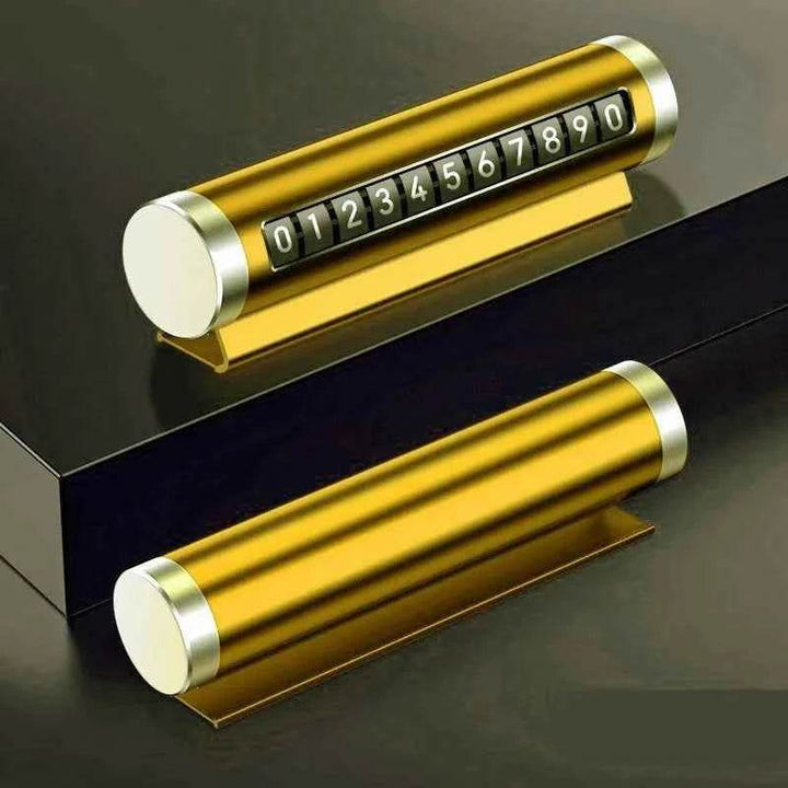 Metal Car Temporary Parking Card Number Plate Stickers - Carmodza.com