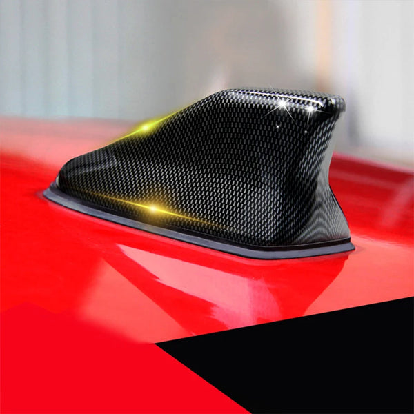 Carbon Fiber Shark Fin Antenna for Car Roof Radio Signal Boost - Carmodza.com