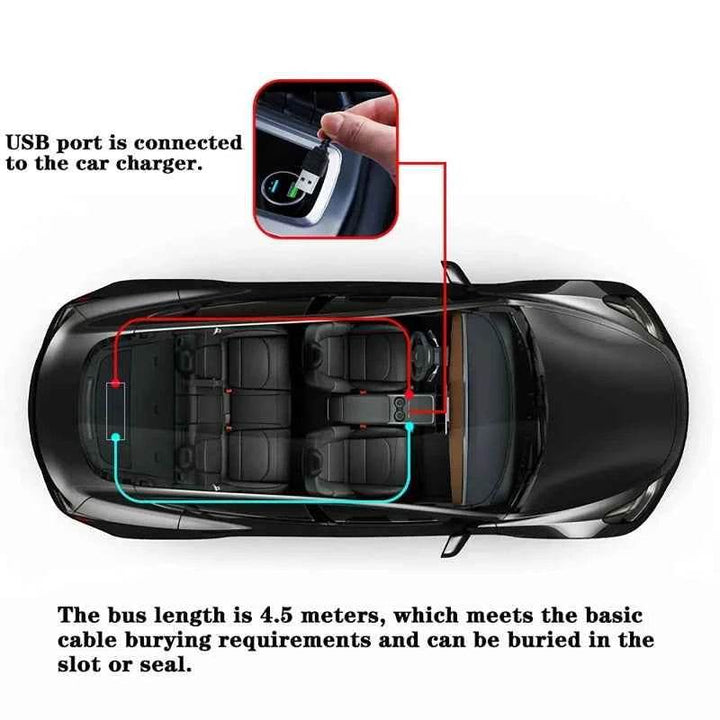 Flexible USB LED Car Display Screen with APP & Remote Control - Carmodza.com