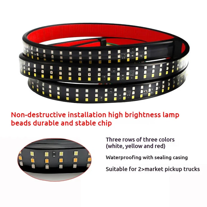 Truck Tailgate LED Light Bar | Multifunction Waterproof Strip - Carmodza.com