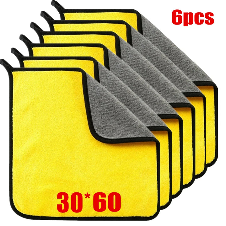 Microfiber Car Cleaning Towels 6pcs Set for Car, Glass & Interior - Carmodza.com