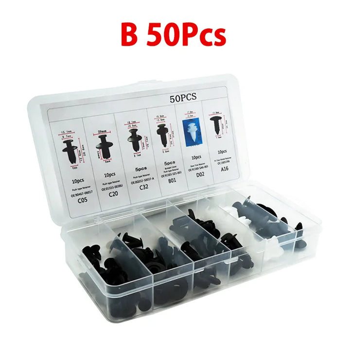 Universal Car Retainer Clips Kit | 100pcs Auto Body Fasteners - Carmodza.com