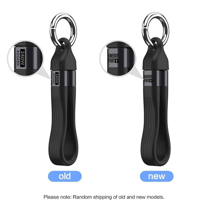 240W USB C Keychain Charger Cable for Car & On-The-Go - Carmodza.com