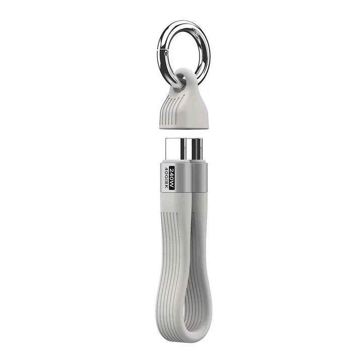 240W USB C Keychain Charger Cable for Car & On-The-Go - Carmodza.com