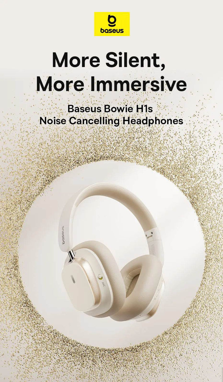 Baseus Wireless Noise Canceling Headphones - 120H Playtime - Carmodza.com