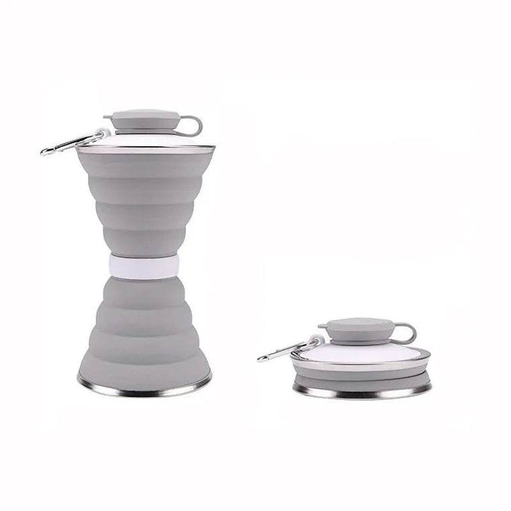 Foldable Car Travel Water Bottle - 500ml Portable Silicone - Carmodza.com