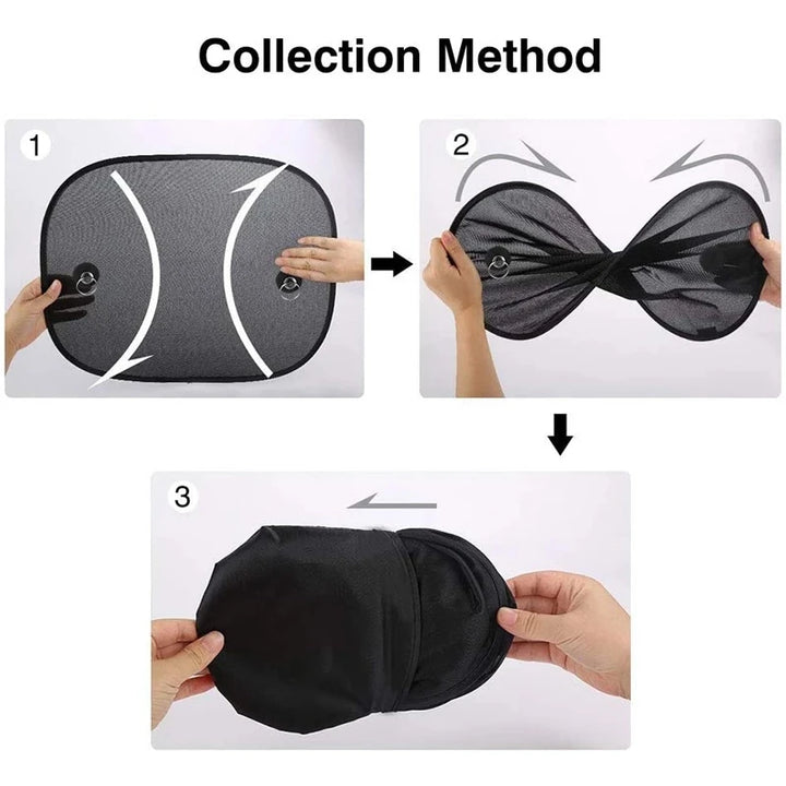 Universal Car Sunshade Covers – Folding Mesh Windshield Shield - Carmodza.com