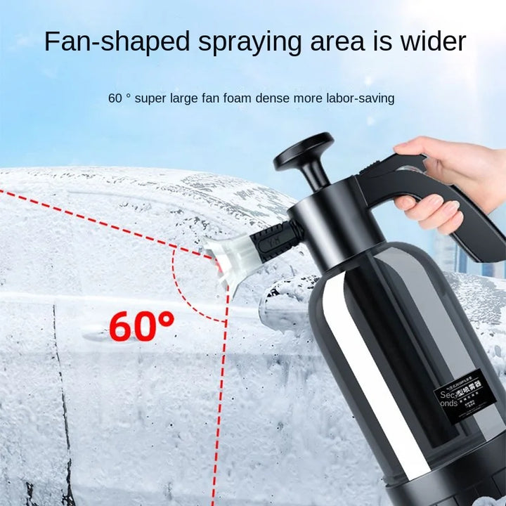 Hand Pump Foam Sprayer Car Wash Bottle 2L - Carmodza.com