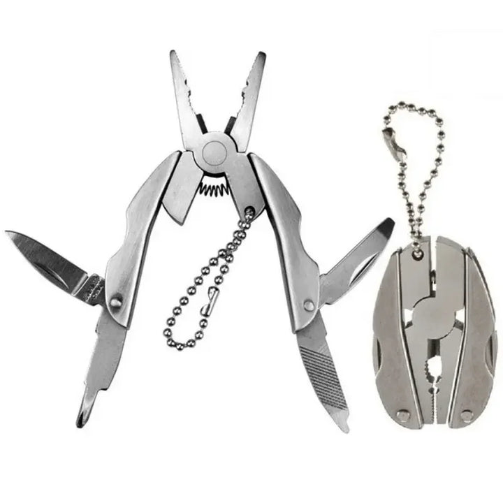 Multi-Tool Pliers Knife Keychain Screwdriver – Compact & Durable - Carmodza.com