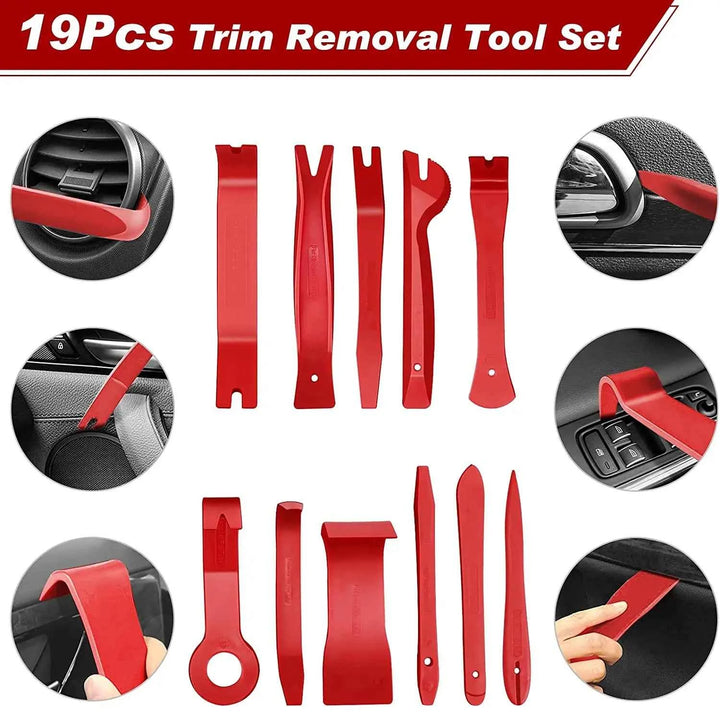 Car Trim Removal Tool Kit | 38-Piece Auto Panel & Clip Puller Set - Carmodza.com