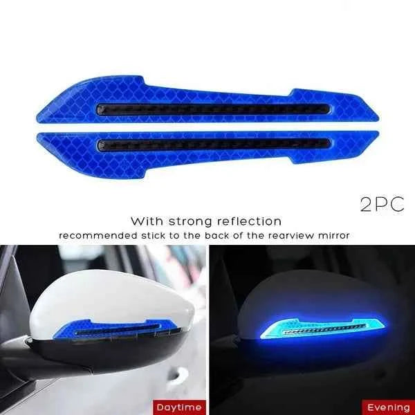 Car Reflective Stickers Traceless Protective Sticker – Rearview Mirror Safety Strips - Carmodza.com