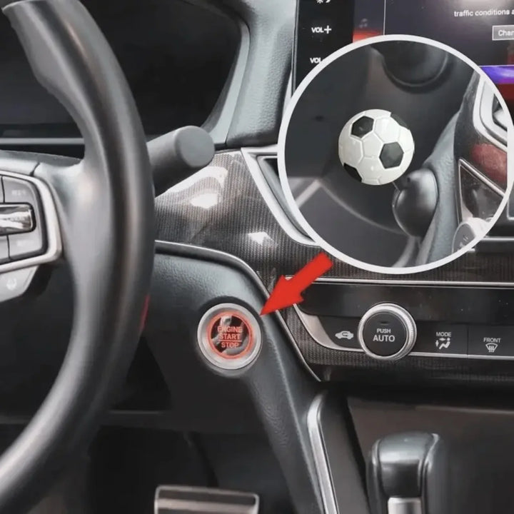Football Style Car Start Lever | Fun Start-Stop Button Cover - Carmodza.com