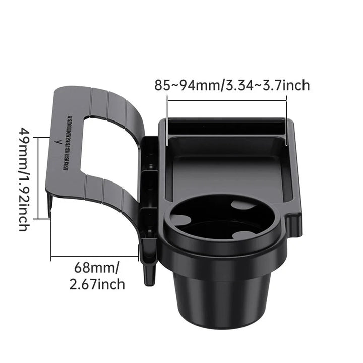 Car Door Window Organizer Tray with Cup & Phone Holder - Carmodza.com