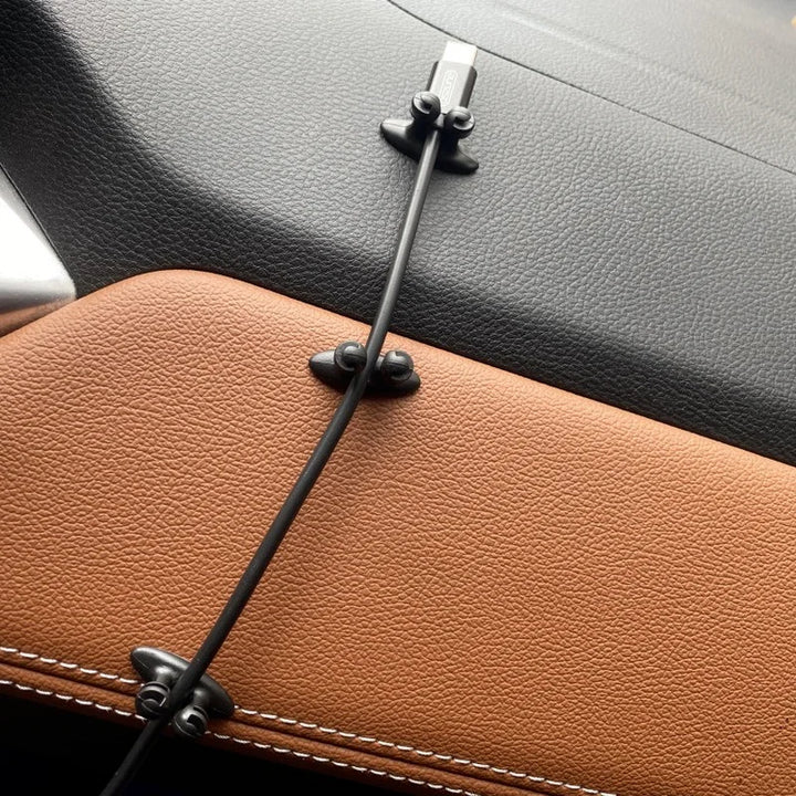 Car Cable Organizer Clips | 16-Pack for Dashboard & Interior - Carmodza.com