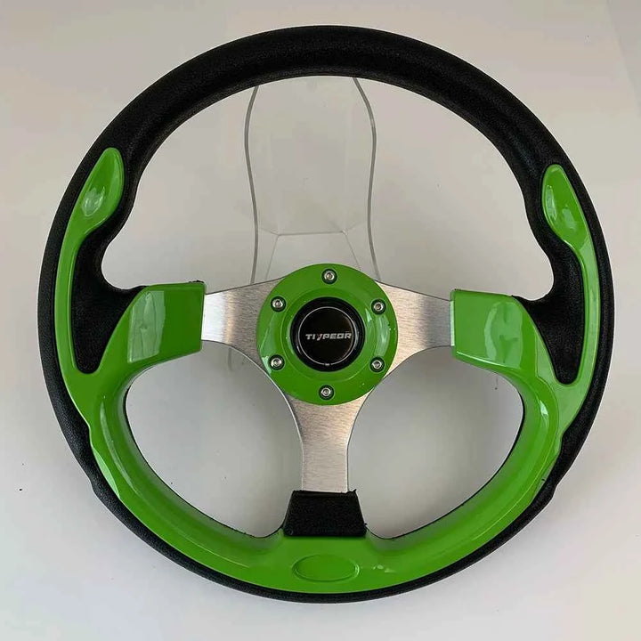 Universal Racing Steering Wheel 13-Inch Sport PU Leather Grip - Carmodza.com