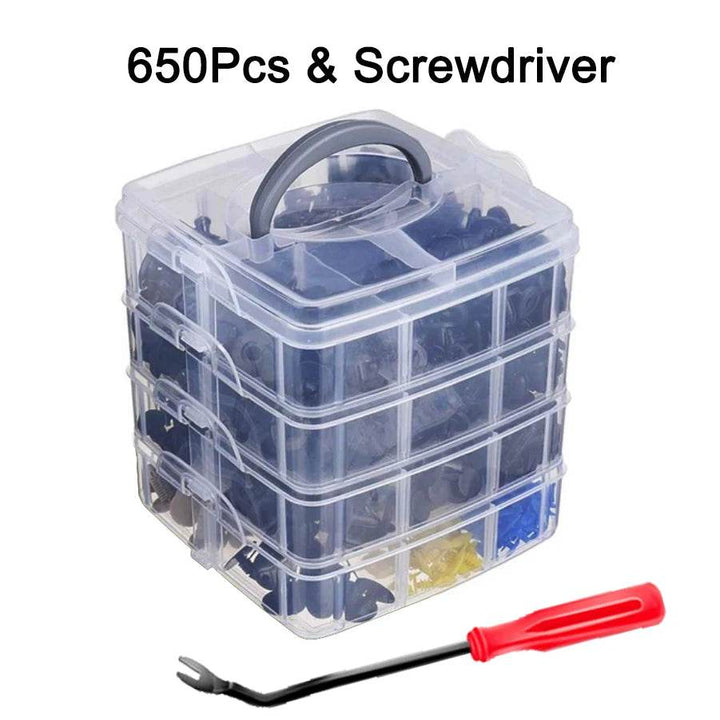 Universal Car Retainer Clips Kit with Fastener Remover Tool - Carmodza.com