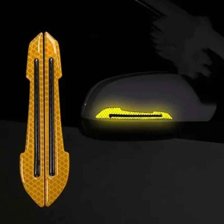 Car Reflective Stickers Traceless Protective Sticker – Rearview Mirror Safety Strips - Carmodza.com